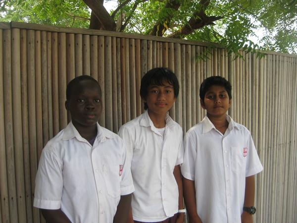 Ishan Bhowmik, Cyrian Kedowide and Senvichet Heng