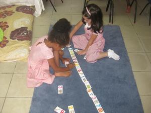 Play number dominoes!